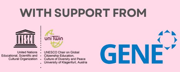 Logos of supporting organizations including UNESCO Chair and GENE