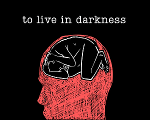 Cover art for To live in darkness